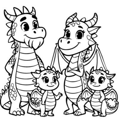 Familia de dragones