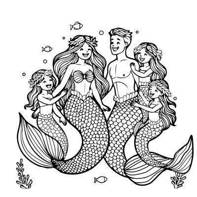 Familia de sirenas