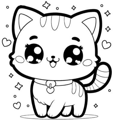 Gatito kawaii fácil