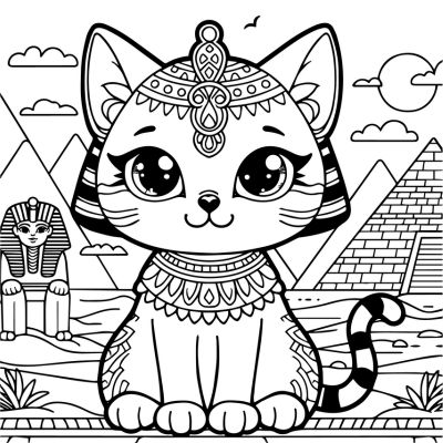 Gato en Egipto