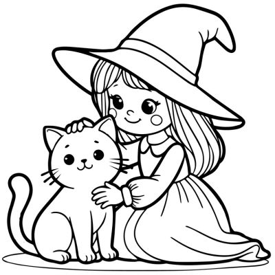 La bruja y su gato