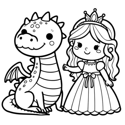 La princesa y el dragón amable